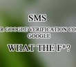 Your Google verification code is Google WTF???